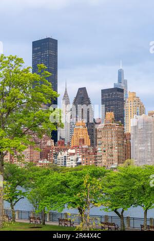 Manhatten Skyline Manhatten, New York City, NY, Vereinigte Staaten von Amerika Stockfoto