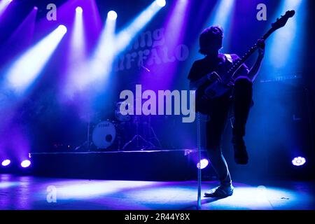 Oslo, Norwegen. 25. Mai 2023. Das American Rock Trio King Buffalo führt ein Live-Konzert im Parkteatret in Oslo auf. (Foto: Gonzales Photo/Alamy Live News Stockfoto