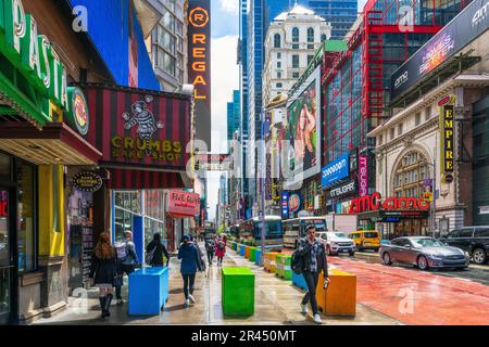 Times Square, Manhatten New York City, NY, Vereinigte Staaten von Amerika Stockfoto