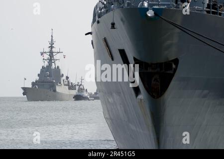 Gdynia, Polen. 26. Mai 2023 Spanische Fregatte der Alvaro de Bazan-Klasse ESPS Alvaro De Bazan F101, Teil der ständigen NATO Maritime Group One SNMG1, kam im Hafen von Gdynia an © Wojciech Strozyk / Alamy Live News Stockfoto