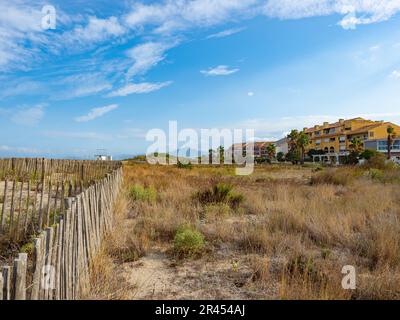 Die Dünen in der Nähe der Kosten von Saint-Cyprien, Frankreich. Stockfoto