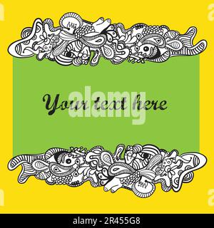 Handgezeichnetes Banner Stock Vektor