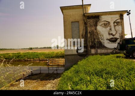 Überschwemmung in Conselice (Emilia Romagna) Mai 2023 Stockfoto