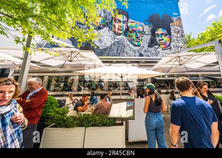 The Empire Diner, Historic Diner in Chelsea Chelsea, Manhatten, New York City, NY, Vereinigte Staaten von Amerika Stockfoto
