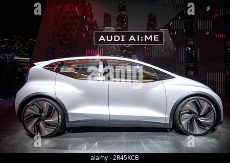 Frankfurt Am Main, Deutschland. 10. September 2019. Frankfurt International Motor Show 2019, IAA, Internationale Automobil Messe: Audi AI:ME Elektrisches Konzeptfahrzeug. Kredit: Christian Lademann Stockfoto