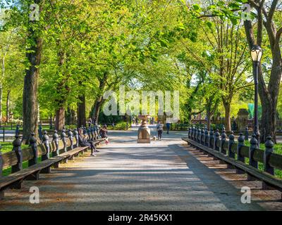 Central Park im Frühling New York City, NY, Vereinigte Staaten von Amerika Stockfoto