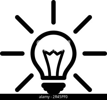 Brainstorming, Geschäftsidee, Glühbirnensymbol. Kommerzielle Verwendung, gedruckte Dateien und Präsentationen, Werbematerialien, Web oder jede Art von Design-Proje Stock Vektor