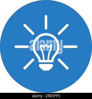 Brainstorming, Geschäftsidee, Glühbirnensymbol. Kommerzielle Verwendung, gedruckte Dateien und Präsentationen, Werbematerialien, Web oder jede Art von Design-Proje Stock Vektor
