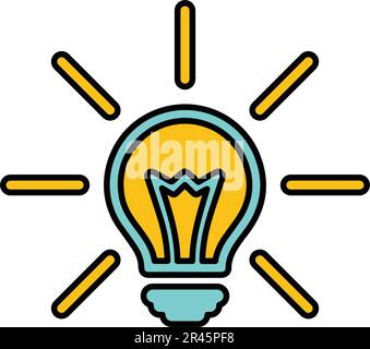 Brainstorming, Geschäftsidee, Glühbirnensymbol. Kommerzielle Verwendung, gedruckte Dateien und Präsentationen, Werbematerialien, Web oder jede Art von Design-Proje Stock Vektor