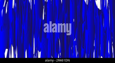 Abstrakte blaue Fluidlinien horizontaler Vektorhintergrund. Stock Vektor