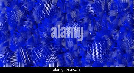 Abstrakter horizontaler Vektorhintergrund mit blauer Textur. Stock Vektor