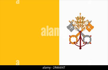 Fahnendesign Der Vatikanstadt Stock Vektor