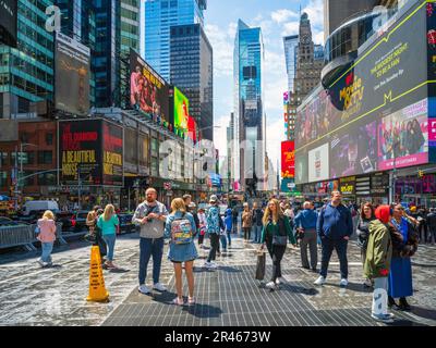 Times Square, Manhatten New York City, NY, Vereinigte Staaten von Amerika Stockfoto