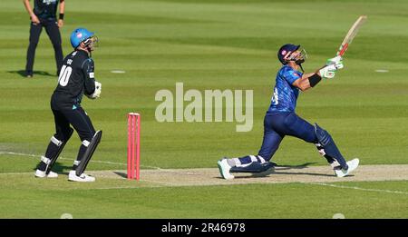 Yorkshires Shan Masood während des Vitality Blast T20-Spiels in New Road, Worcester. Foto: Freitag, 26. Mai 2022. Stockfoto