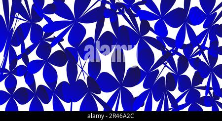 Abstrakter, künstlerischer, blauer, horizontaler Vektorhintergrund. Stock Vektor