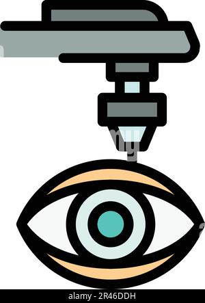 Symbol für künstliche Bioprinting. Umriss: Vektorsymbol für künstliches Bioprinting für Webdesign isoliert auf weißem Hintergrund, flach Stock Vektor