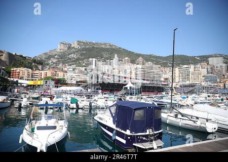 Montecarlo, Monaco. 26. Mai 2023. Montecarlo Hafen während des Monaco GP, 25-28. Mai 2023 Montecarlo, Formel 1 Weltmeisterschaft 2023. Kredit: Unabhängige Fotoagentur/Alamy Live News Stockfoto