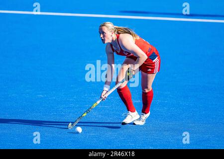 LONDON, VEREINIGTES KÖNIGREICH. 26. Mai 2023. Sophie Hamilton aus Großbritannien während der FIH Hockey Pro League - England gegen China (Frauen) im Lea Valley Hockey and Tennis Centre am Freitag, den 26. Mai 2023 in LONDON, ENGLAND. Kredit: Taka G Wu/Alamy Live News Stockfoto