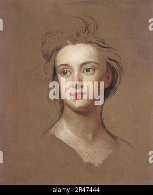 Unvollendete Porträt Sarah Duchess of Marlborough Stockfoto