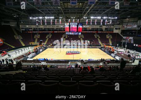 Am 25 2023. Mai spielen Windsor Ontario Canada und der Windsor Express ihr letztes NBLC-Spiel auf der WFCU-Arena. Windsor Express. Luke Durda/Alamy Stockfoto