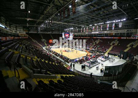 Am 25 2023. Mai spielen Windsor Ontario Canada und der Windsor Express ihr letztes NBLC-Spiel auf der WFCU-Arena. Windsor Express. Luke Durda/Alamy Stockfoto