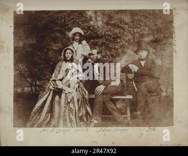 Unbekannter Macher, Brite - Sir David Brewster, Mrs. James Brewster und Mr. Und Mrs. Adair Craigie. Stockfoto