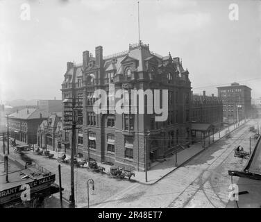 Central Union Station, Cincinnati, Ohio, zwischen 1900 und 1910. Stockfoto