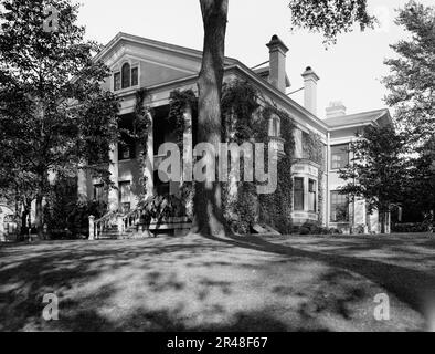 Wilcox Residenz, wo Präsident Roosevelt den Amtseid ablegte, Buffalo, New York, c1908. Stockfoto