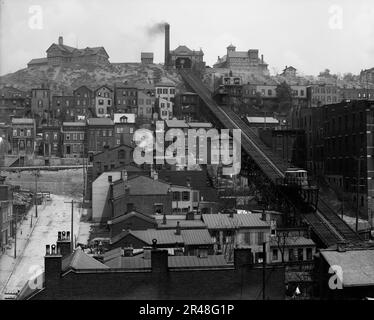 Mount Adams Incline, Cincinnati, Ohio, zwischen 1900 und 1910. Stockfoto