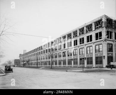 Packard [Motor Car Company] Autohaus, Detroit, Michigan, zwischen 1900 und 1910. Stockfoto