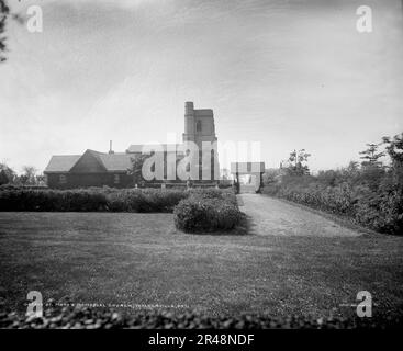 St. Mary's Memorial Church, Walkerville, Ont., zwischen 1905 und 1915. Stockfoto
