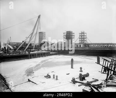 Steamer City von Cleveland, Breitseite, 1907. Stockfoto