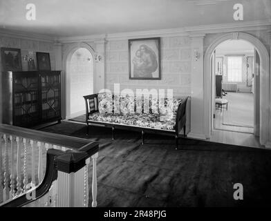 Innen, obere Halle, New York City, zwischen 1900 und 1910. Stockfoto