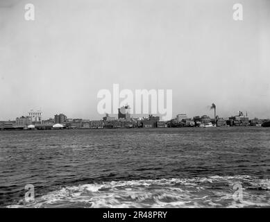 The Harbor, Norfolk, Virginia, zwischen 1910 und 1920. Stockfoto