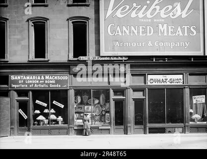 John C. Grauls Kunstgeschäft, 217 Fifth Avenue, New York, zwischen 1900 und 1905. Stockfoto