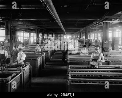 Galvanikabteilung, National Cash Register [Company], Dayton, Ohio (1902?). Stockfoto