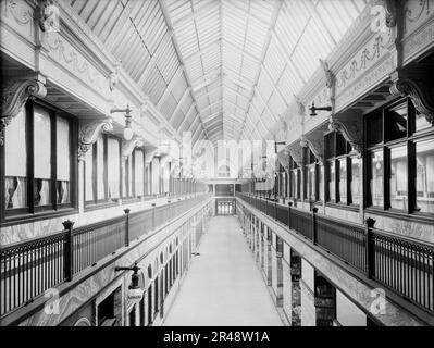 Colonial Arcade, Cleveland, Ca 1900. Stockfoto