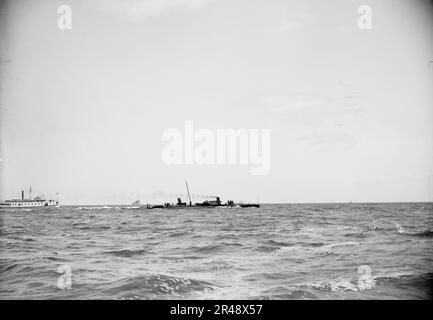 U.S.S. Cushing, zwischen 1890 und 1901. Stockfoto