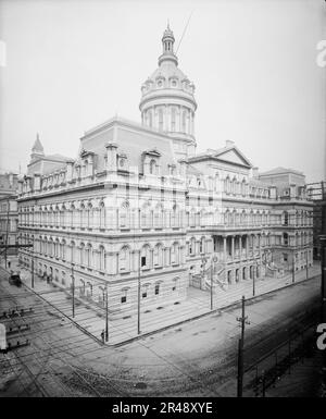 Rathaus, Baltimore, Md., zwischen 1900 und 1910. Stockfoto