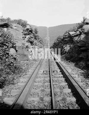 Otis Elevating Railway, nach oben, Catskill Mts., N. Y., zwischen 1895 und 1910. Stockfoto