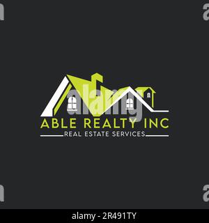 Real Estate Logo Design in Vektorvorlage Stock Vektor
