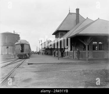 Kasota Station, zwischen 1880 und 1899. Stockfoto