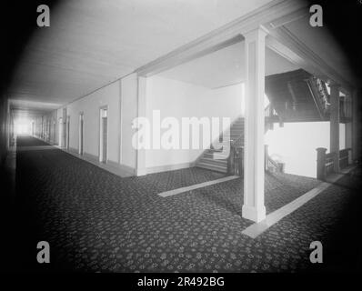 Korridore, Hotel Victory, Put-in-Bay, zwischen 1880 und 1899. Stockfoto