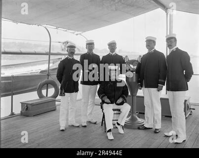 U.S.S. Nahant, Captain und Offiziere, 1898, 1898. Stockfoto