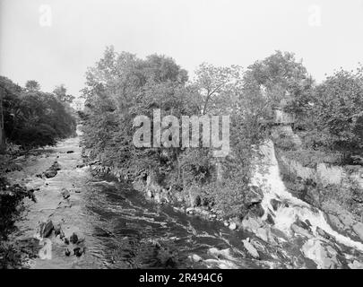 Wappinger's Falls über der Brücke, Poughkeepsie, New York, c1906. Stockfoto