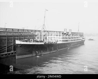 S. S.. Bremen, Norddeutscher Lloyde (d. h. Lloyd) Pier, Hoboken, N.J., The, c1905. Stockfoto