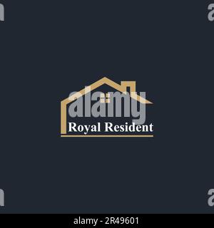 Real Estate Logo Design in Vektorvorlage Stock Vektor