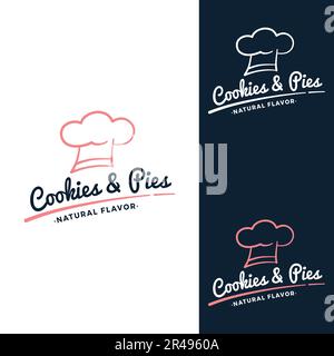 Köstliches Bäckerei-Logo und Business-Logo-Design in Vektorvorlage für Lebensmittelunternehmen Stock Vektor