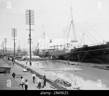 Hochwasser in New Orleans, La. Deich, 23. März 1903, c1903. Stockfoto