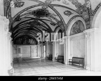 Kongressbibliothek, South Hall, Eingangspavillon, c1900. Stockfoto